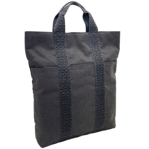 Hermès Herline Grey Canvas tote - Picture 1 of 8